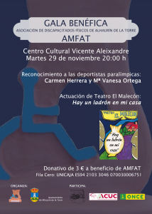 Cartel de la Gala Benéfica de AMFAT