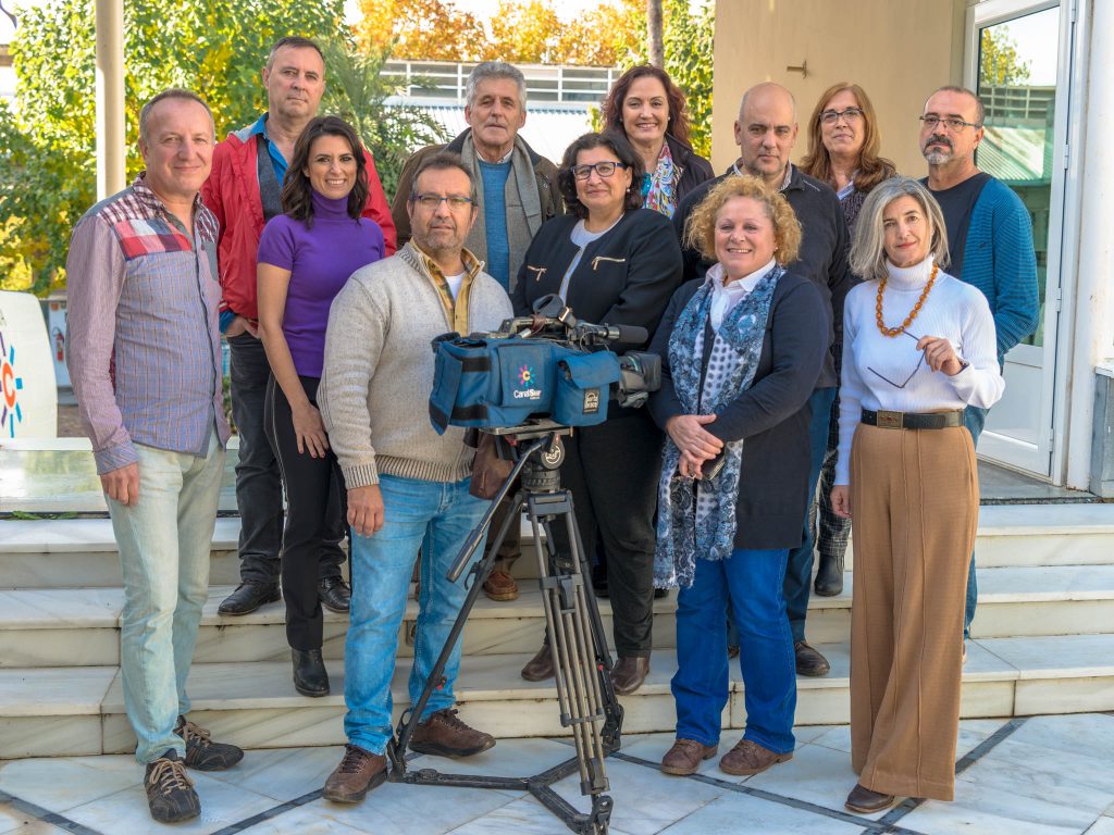 El equipo de SOLIDARIOS de Canal Sur TV que lidera Belén Torres