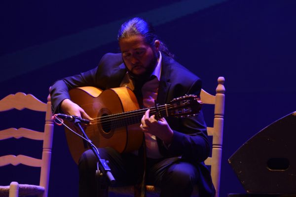 Sergio Molido, en su actuación de la última Bienal Flamenco ONCE